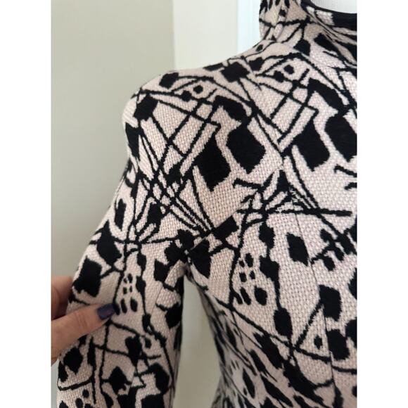 Emporio Armani Wool Blend Pink Black Fitted Jacket SZ It 38/US 4 EUC Italy - Picture 5 of 12